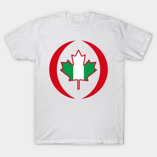 Canadian Nigerian Multinational Patriot Flag T-Shirt